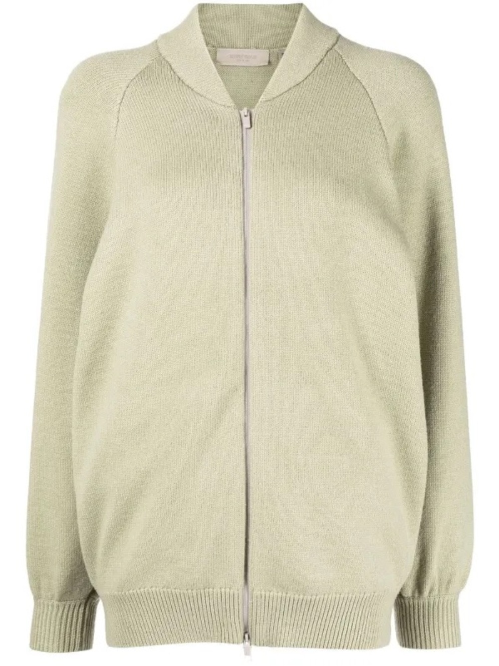 Fear of God Essentials Women’s Zip Up Knit Jacket Wheat Oversized M NWOT - Picture 6 of 12